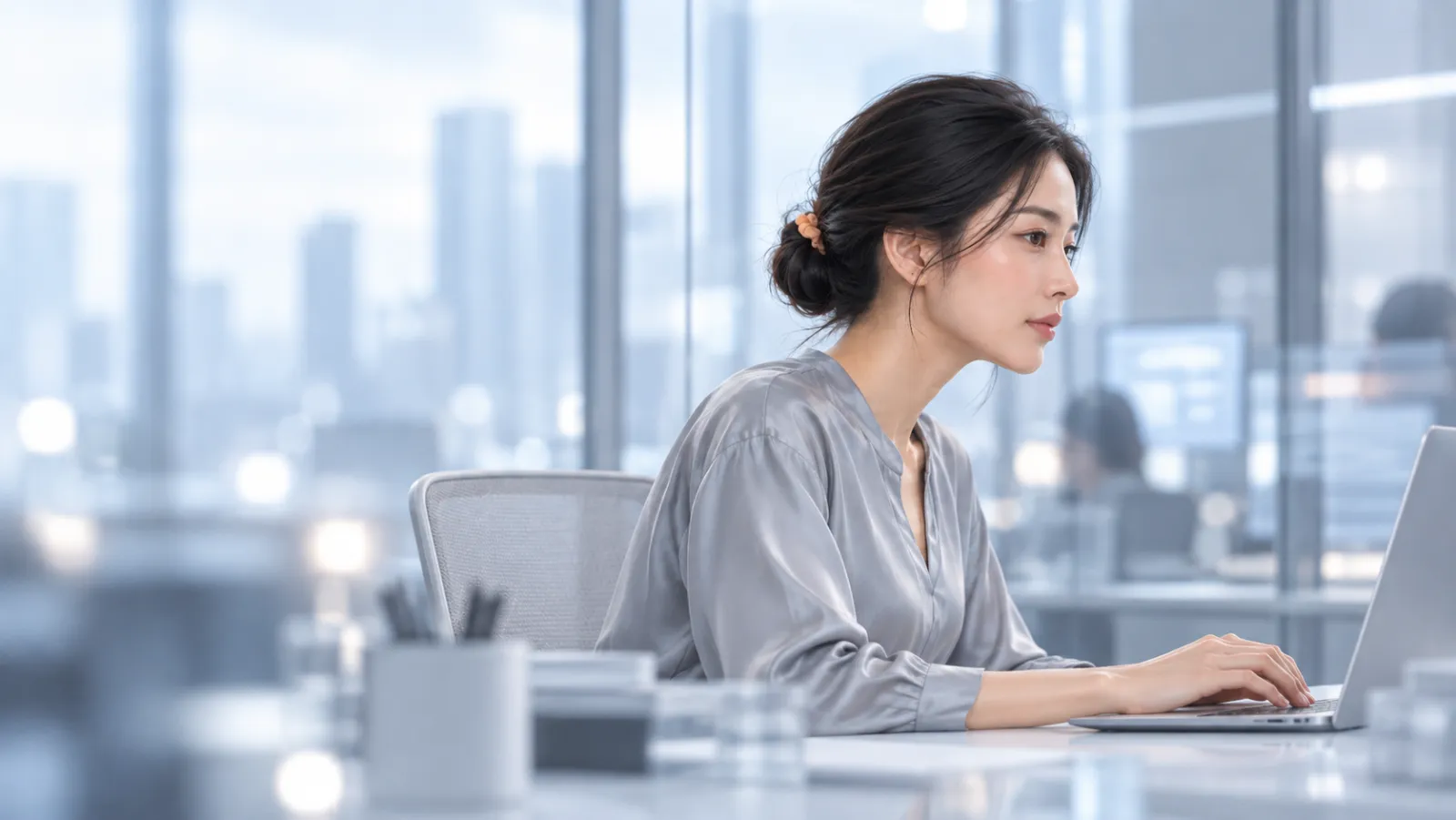 Làm việc căng thẳng bên bàn máy tính – how floating reduces stress